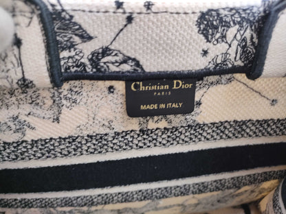 (10460_0337) Dior Embroidered Toile de Jouy Zodiac Handbag