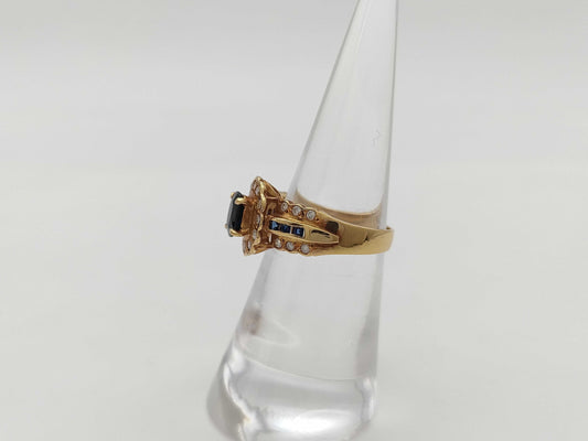 S 0.72ct/0.19ct D 0.31ct K18 4.5g Ring 