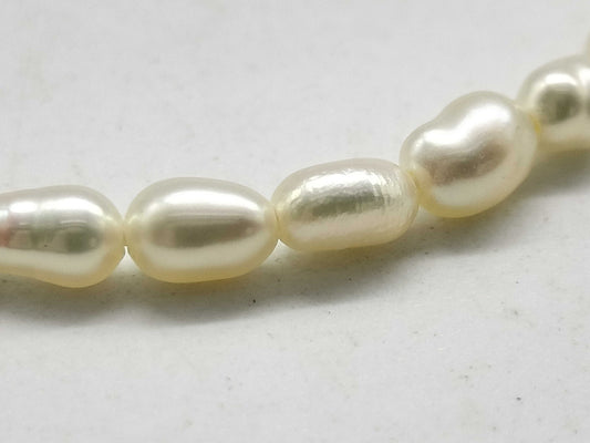 Ruby and Keshi Pearl, Diameter: Approx. 2.5mm, 1.9g, 10K Gold, Bracelet/Bangle 