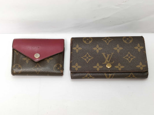 LOUIS VUITTON Monogram 2-Piece Wallet Set