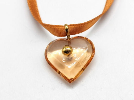Baccarat 750 Glass Heart Pendant Top Pendant Top