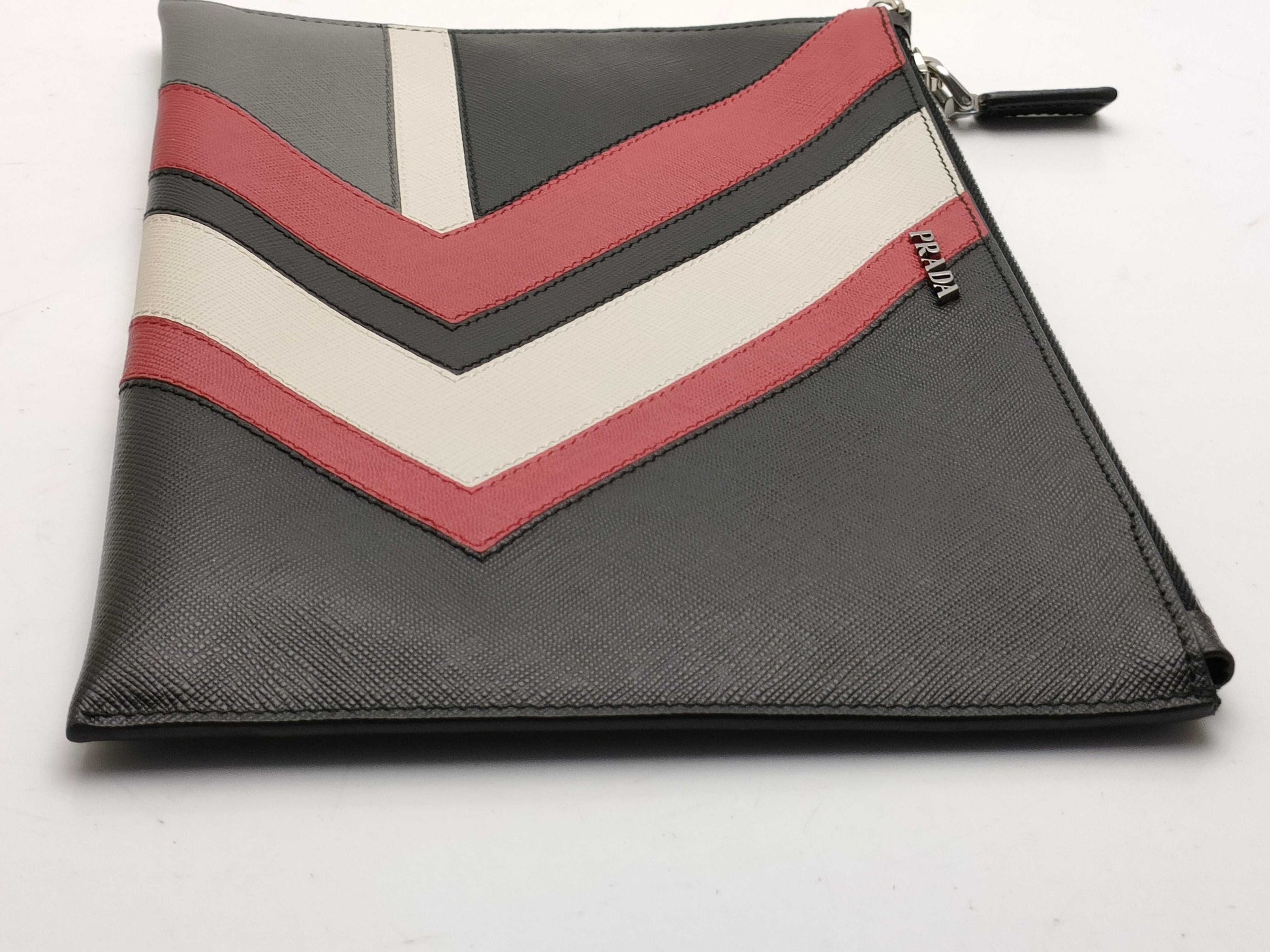 PRADA Saffiano Clutch Bag with Box