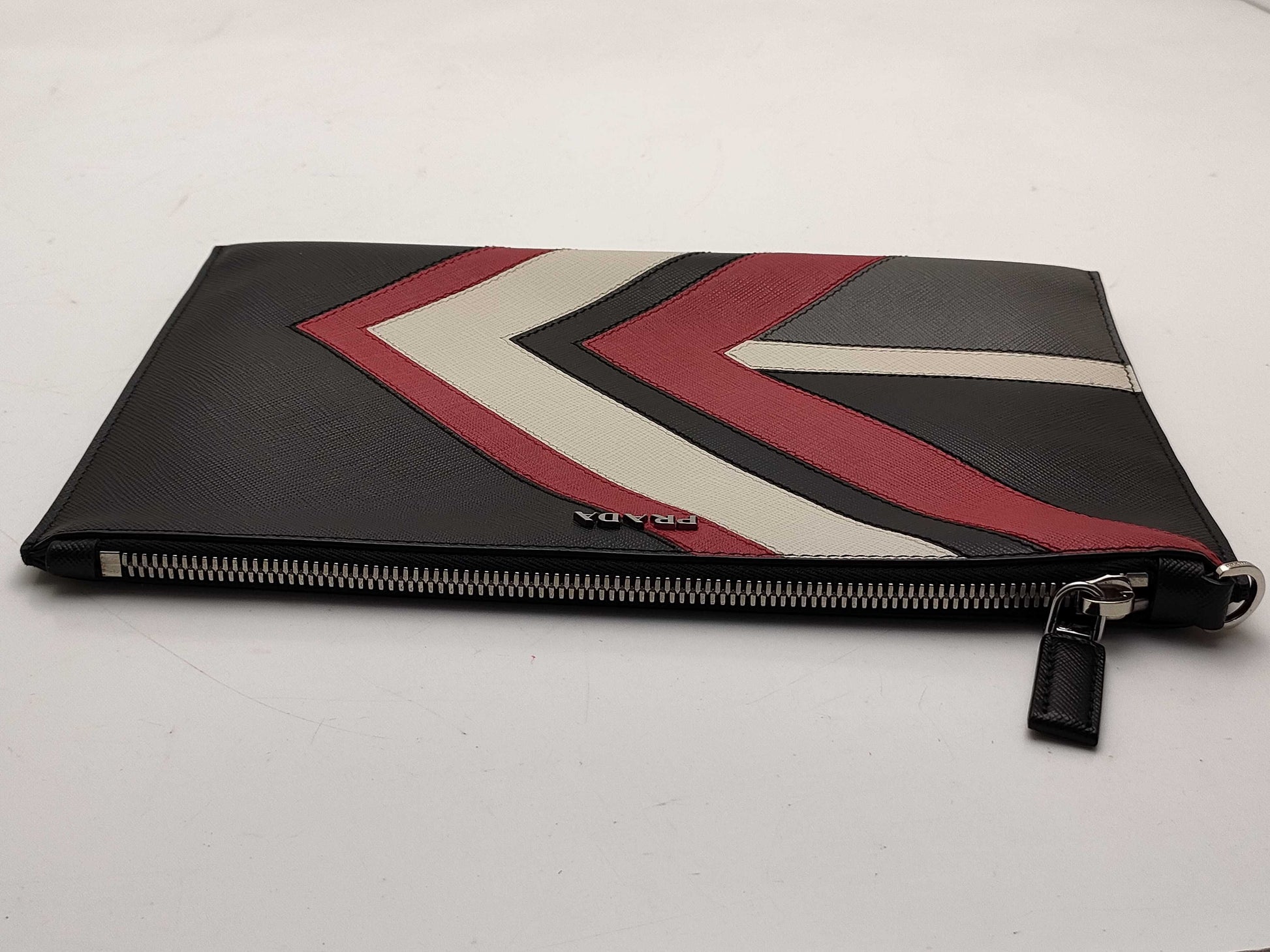 PRADA Saffiano Clutch Bag with Box