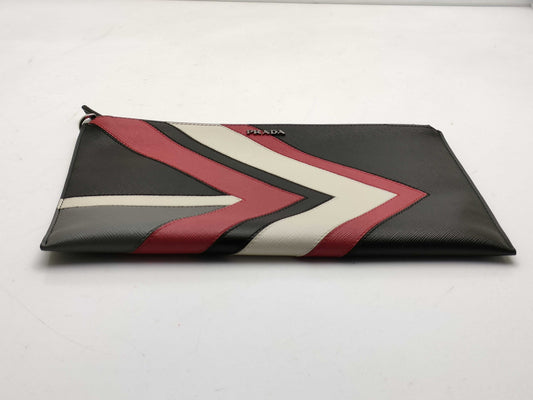 PRADA Saffiano Clutch Bag with Box