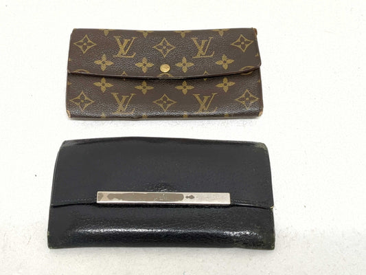 (10463_0009) LOUIS VUITTON Monogram Vuitton/Gucci/Celine Long Wallet 3 Pieces Wallet