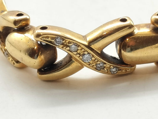 D0.56ct K18 33.6g Bracelet/Bangle 