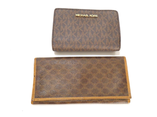 CELINE Maca Long Wallet Michael Kors Folding Wallet 2-Piece Wallet