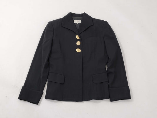 Dior Miss Gold Button Jacket Black Jacket