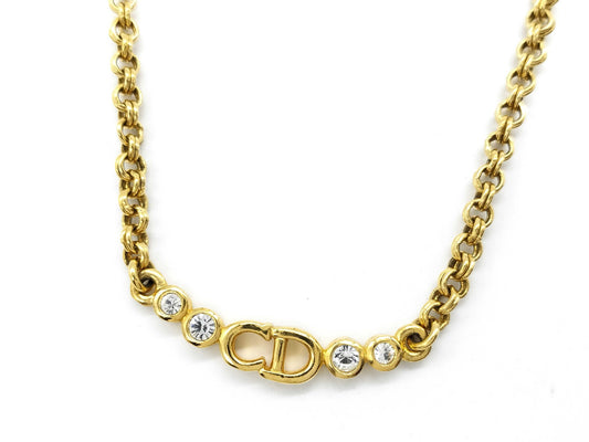 Dior Necklace CD Logo * Stone Necklace