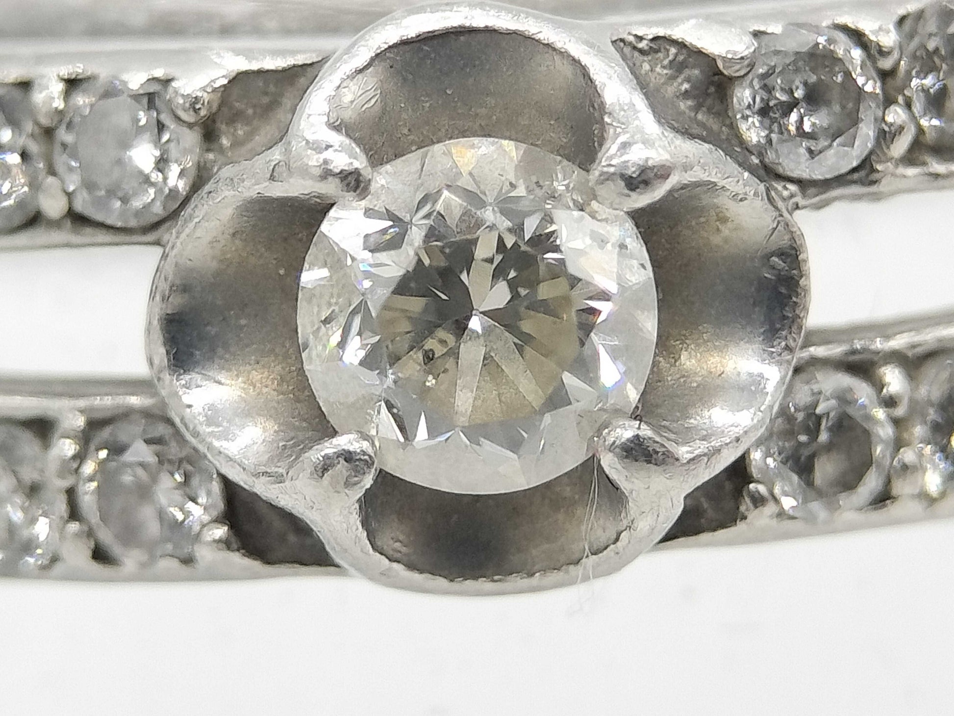 D0.15ct FD0.20ct Pt900 4.1g Ring 