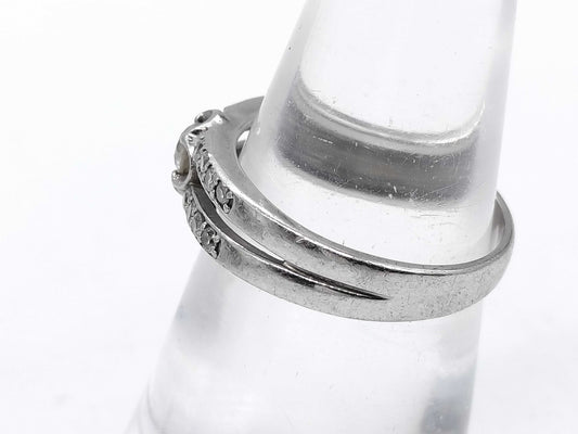 D0.15ct FD0.20ct Pt900 4.1g Ring 