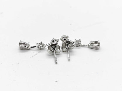 HARRY WINSTON Classic Cascade Diamond PT950 2.7g Earrings 