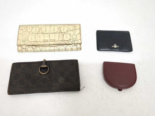 (10463_0054) GUCCI Miu Miu/Cartier/Vivienne Wallet/Coin Case*4 Wallet