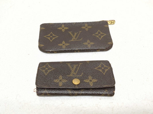 (10463_0034) LOUIS VUITTON Monogram 4-Piece Key Case/Coin Case 2-Piece Set Keycase Keychain