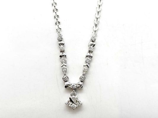D1.61ct Pt900/850 14.0g Necklace 