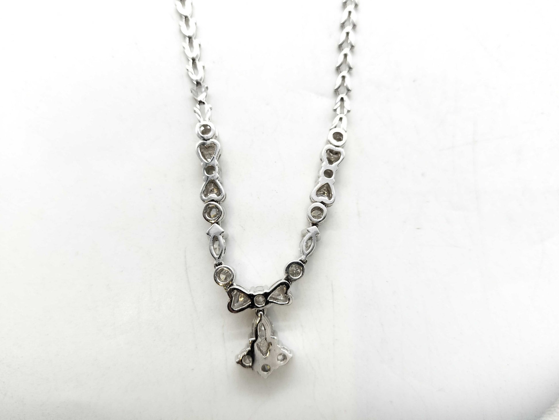 D1.61ct Pt900/850 14.0g Necklace 