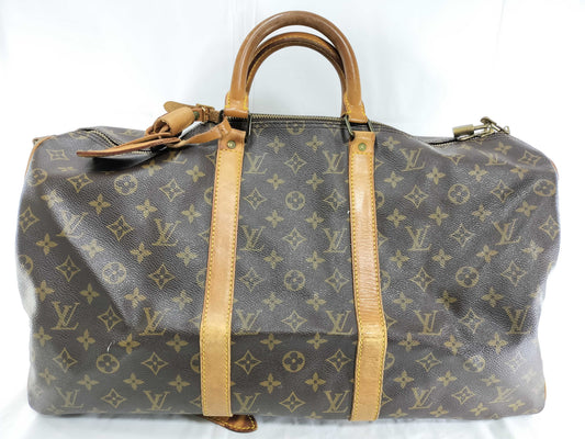 LOUIS VUITTON Monogram M41416 Keepall Bandouliere 50 Boston Bag