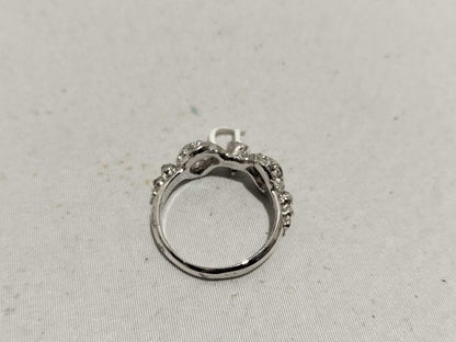 Dior Ribbon Rhinestone Ring