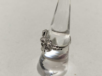 Dior Ribbon Rhinestone Ring