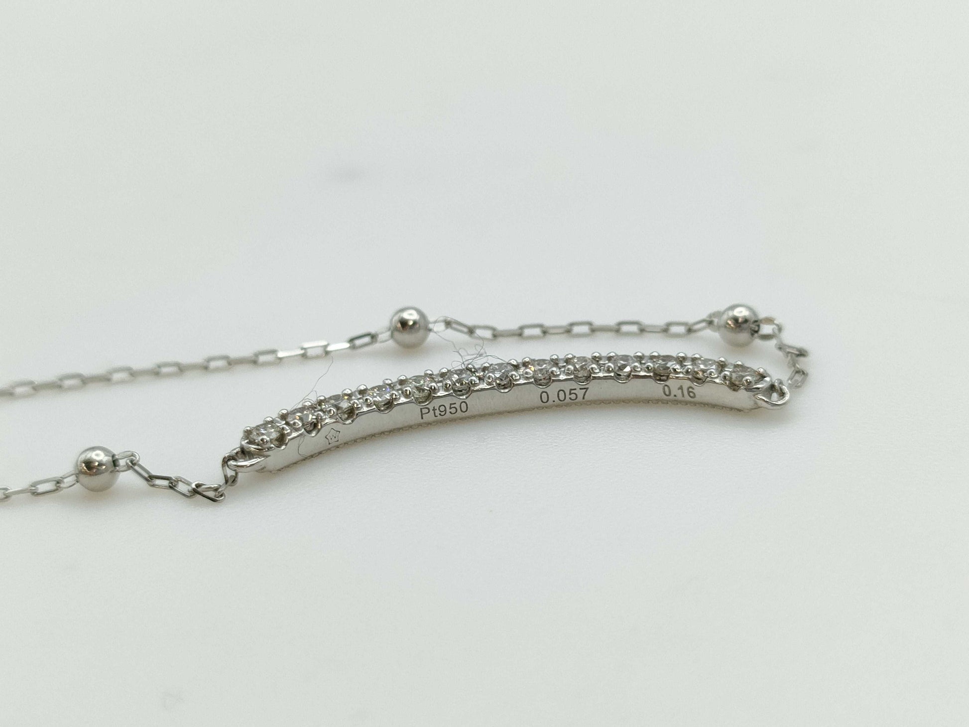 D0.057/0.16ct PT950/Pt850 2.5g Bracelet/Bangle 