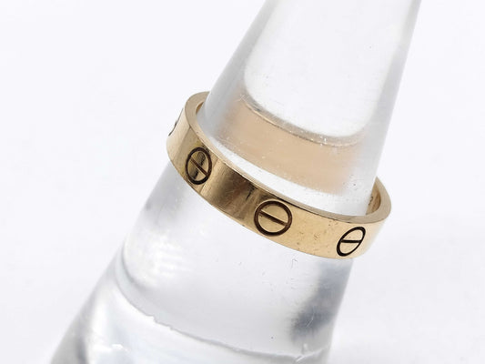 Cartier Mini Love #53 YG Au750 3.3g Ring 
