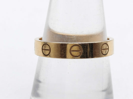 Cartier Mini Love #53 YG Au750 3.3g Ring 