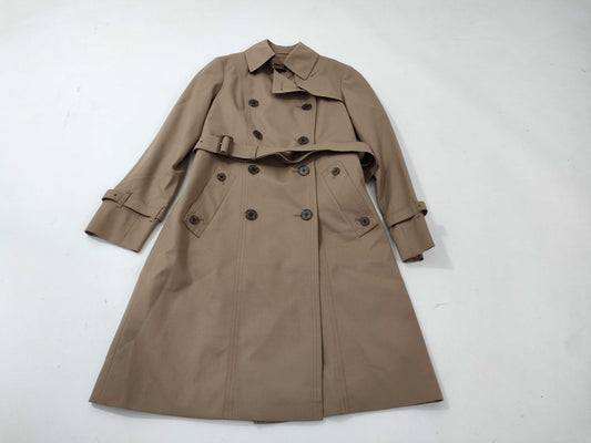 Aquascutum Wool Trench Coat/Beige Coat