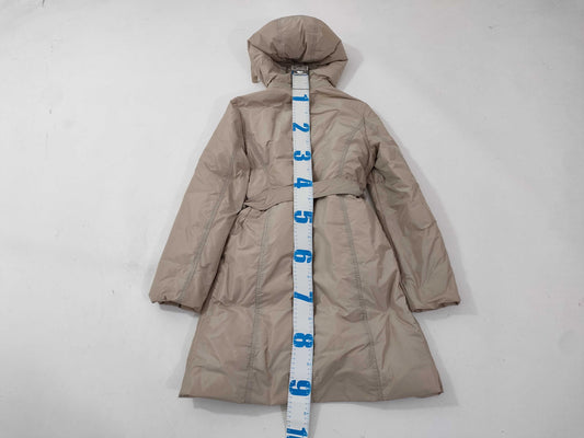 Aquascutum / Hooded Down Coat / Beige Coat