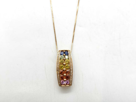 S1.90ct D0.14ct K18 5.0g Necklace 