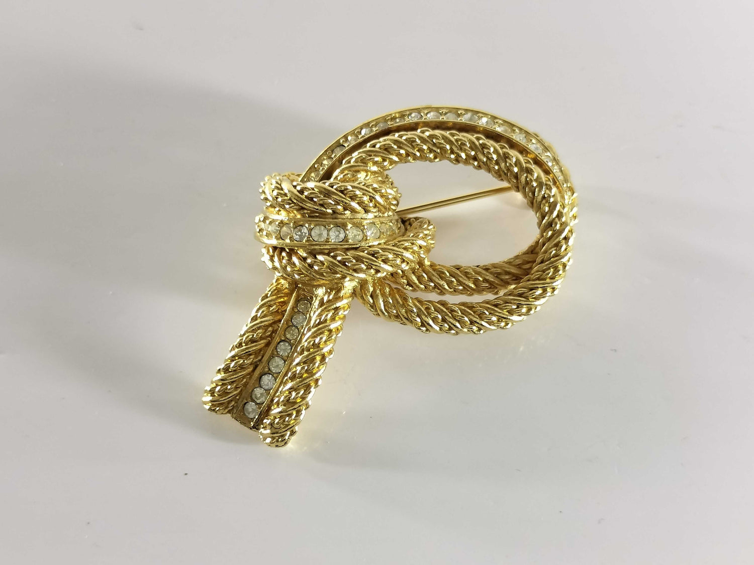 Dior Brooch Rhinestone GP Brooch