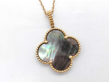 Van Cleef & Arpels Magic Alhambra Mother of Pearl Necklace in PG and Au750, 16.0g 