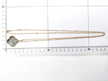 Van Cleef & Arpels Magic Alhambra Mother of Pearl Necklace in PG and Au750, 16.0g 