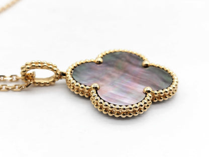 Van Cleef & Arpels Magic Alhambra Mother of Pearl Necklace in PG and Au750, 16.0g 