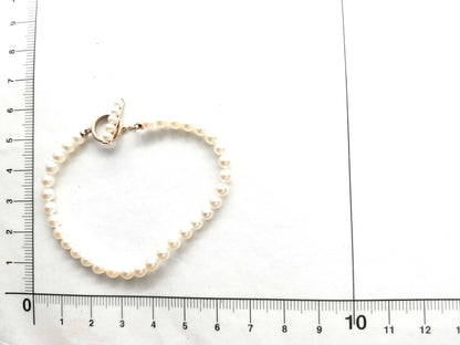 TASAKI Akoya Pearl Bracelet/Bangle, Approx. 4.0mm Diameter, 18K Gold, 5.2g 