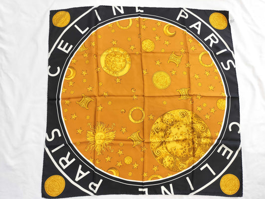 CELINE Star Sun Triomphe Logo Scarf