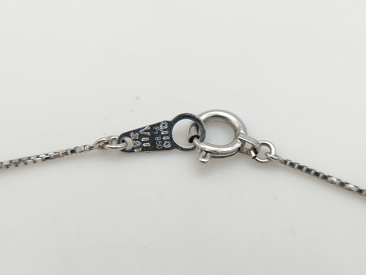 D0.110ct Pt900/Pt850 2.5g Necklace 