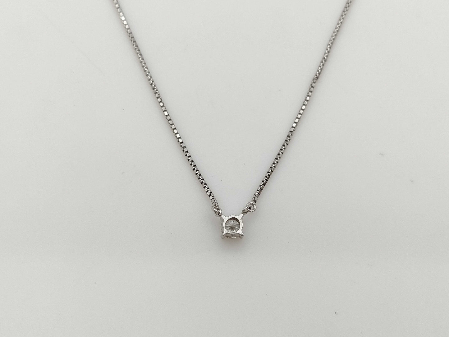 D0.110ct Pt900/Pt850 2.5g Necklace 