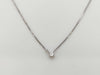 D0.110ct Pt900/Pt850 2.5g Necklace 