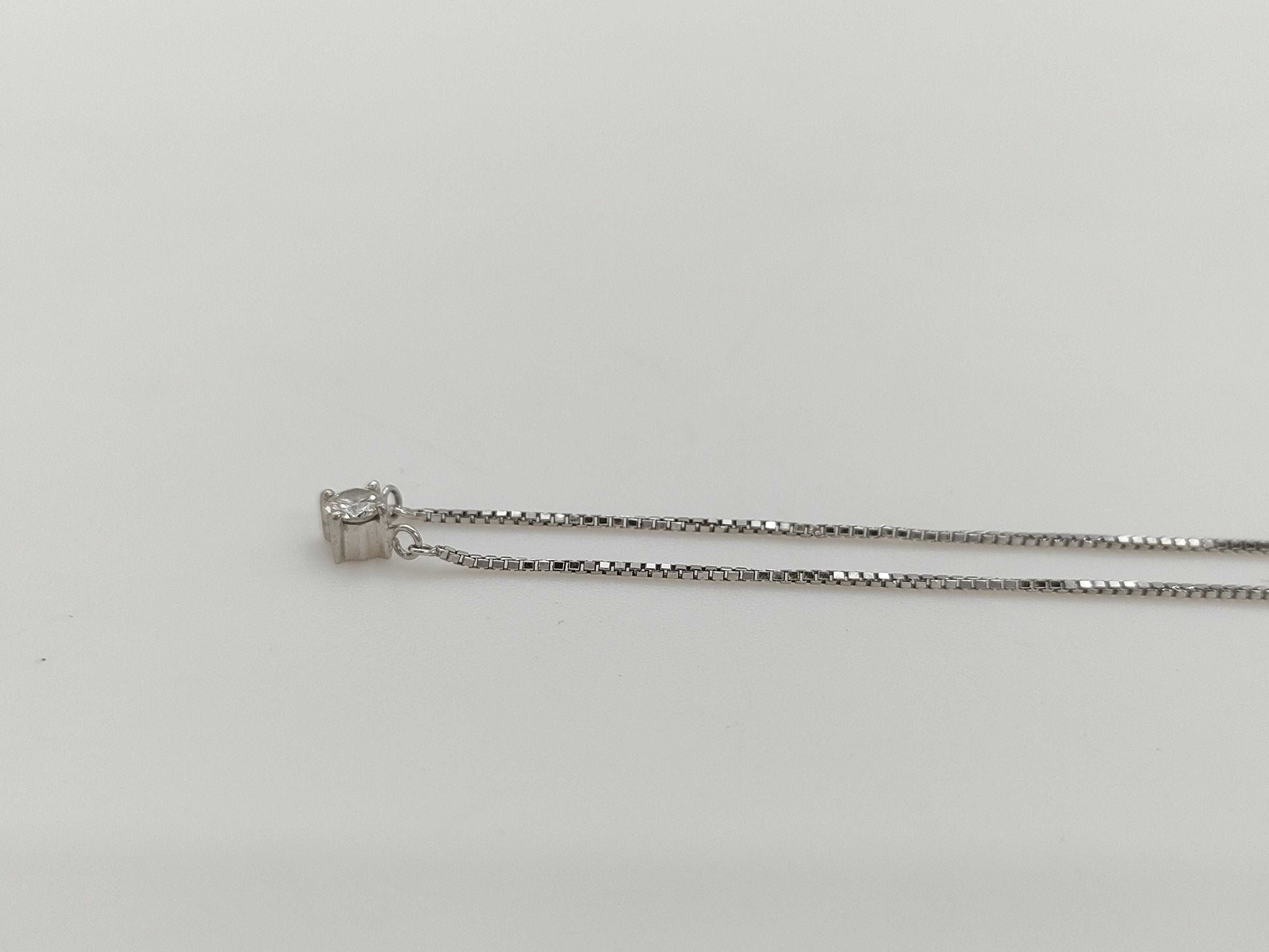 D0.110ct Pt900/Pt850 2.5g Necklace 