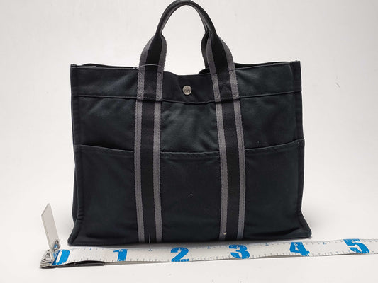 HERMES Air Line Hand Navy Tote Bag
