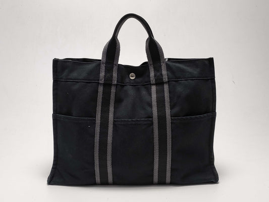 HERMES Air Line Hand Navy Tote Bag
