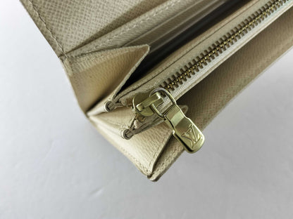 LOUIS VUITTON Damier Azur Portefeuille Sarah Wallet