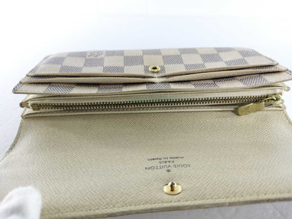 LOUIS VUITTON Damier Azur Portefeuille Sarah Wallet
