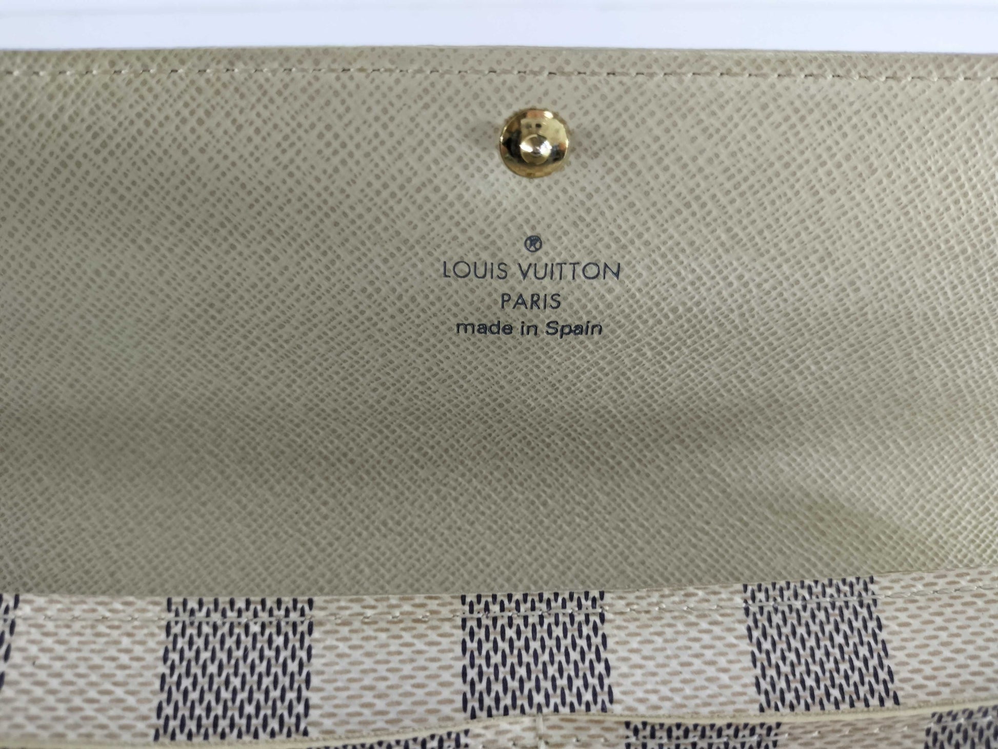 LOUIS VUITTON Damier Azur Portefeuille Sarah Wallet
