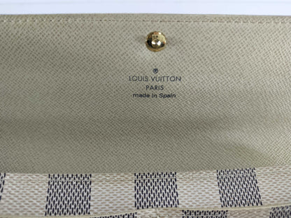 LOUIS VUITTON Damier Azur Portefeuille Sarah Wallet