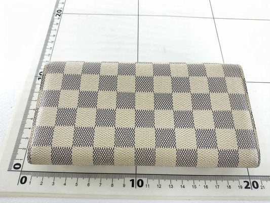 LOUIS VUITTON Damier Azur Portefeuille Sarah Wallet