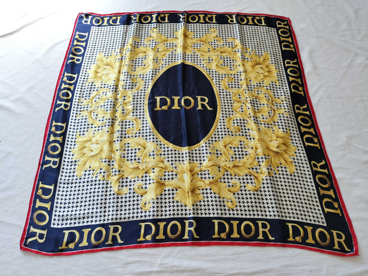 (10462_0349) Dior Floral Scarf