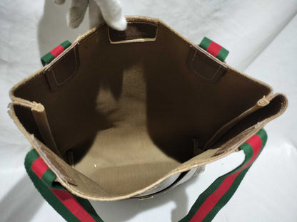 GUCCI GG Supreme 39.02003 PVC Old Sherry Tote Bag