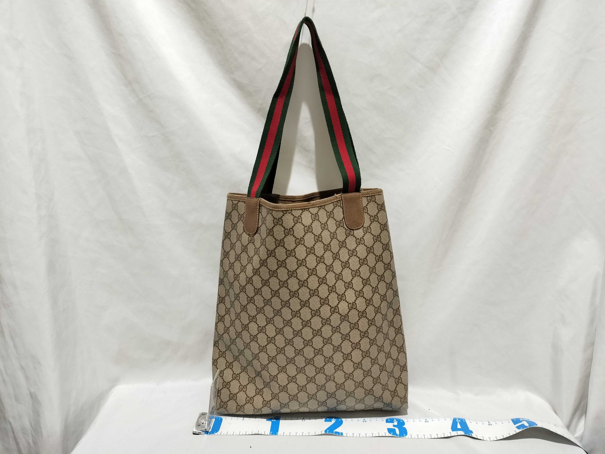 GUCCI GG Supreme 39.02003 PVC Old Sherry Tote Bag