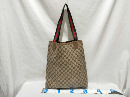 GUCCI GG Supreme 39.02003 PVC Old Sherry Tote Bag